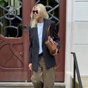 💄Massimo Dutti Wool Black Blazer US 6